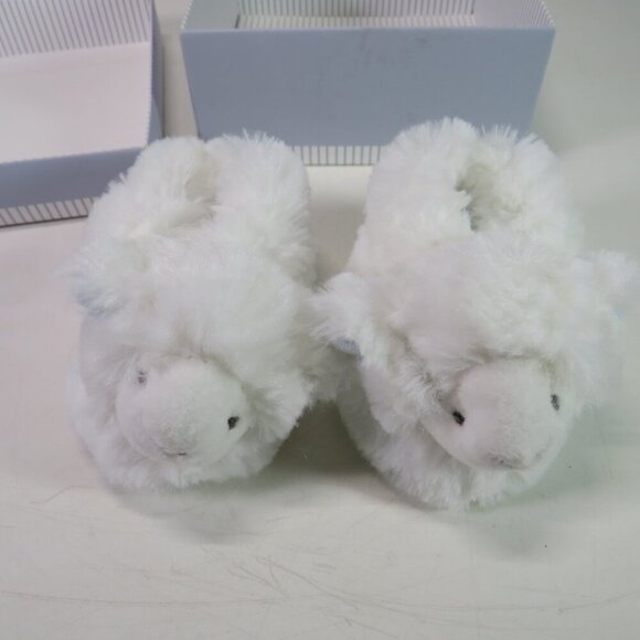 Baby Doudou Et Compagnie Paris Lamb Bootie Slippers Rattles Agbeau - Picture 3 of 8